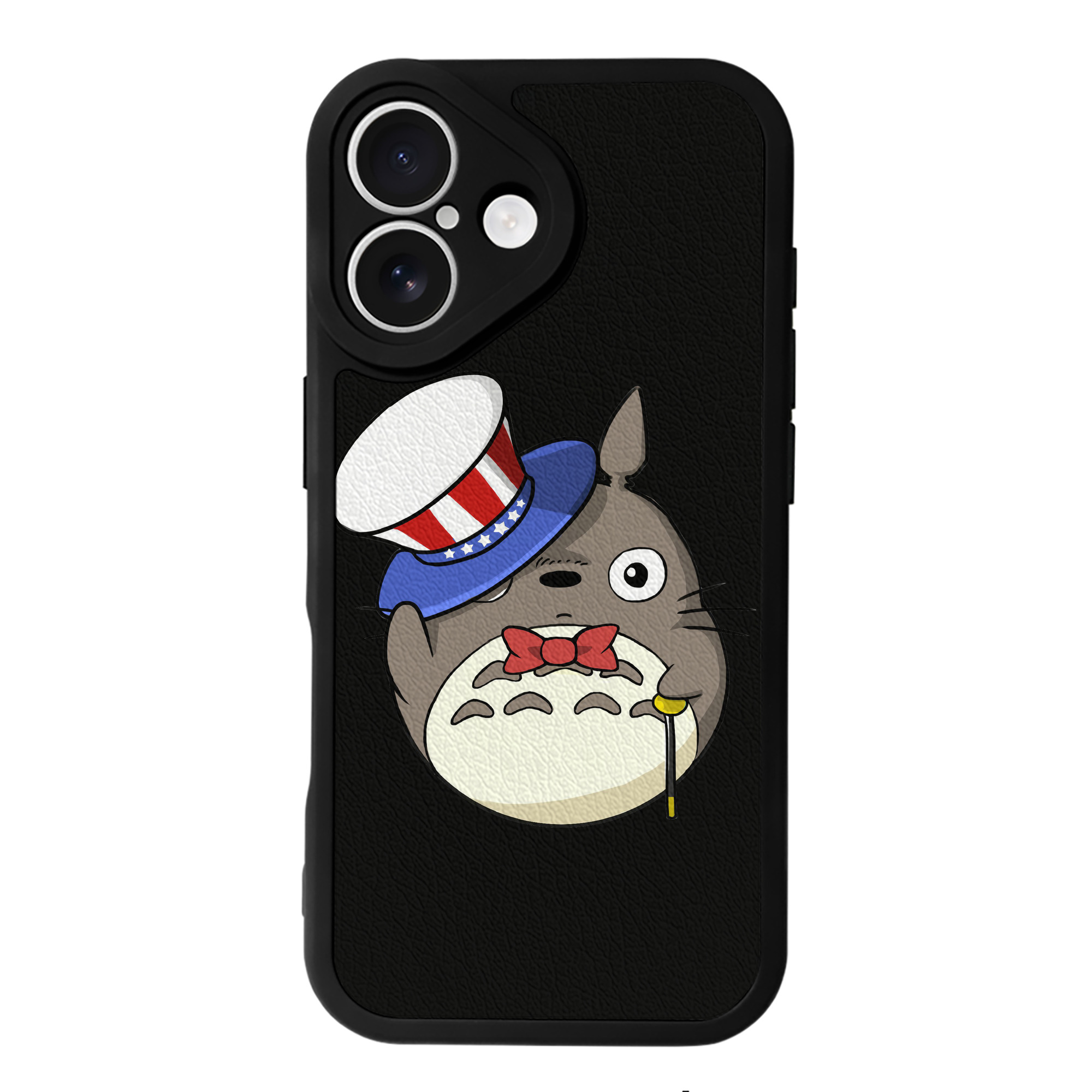 （画像用） となりのトトロ 草壁メイ 草壁サツキ My Neighbor Totoro Satsuki Kusakabe Mei Kusakabe 【iPhone 16シリーズ対応】シリコンスマホケース（レザー調） 材質：シリコン